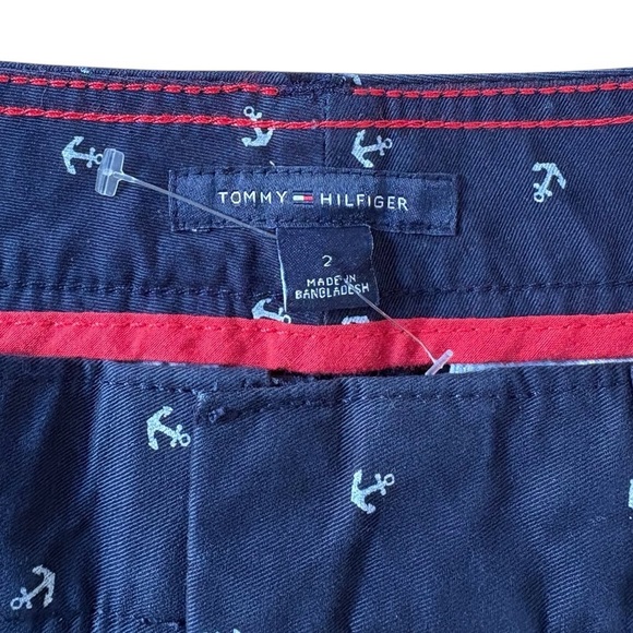 Tommy Hilfiger, Anchor Print Shorts, Size 2, Navy & White - Picture 2 of 12